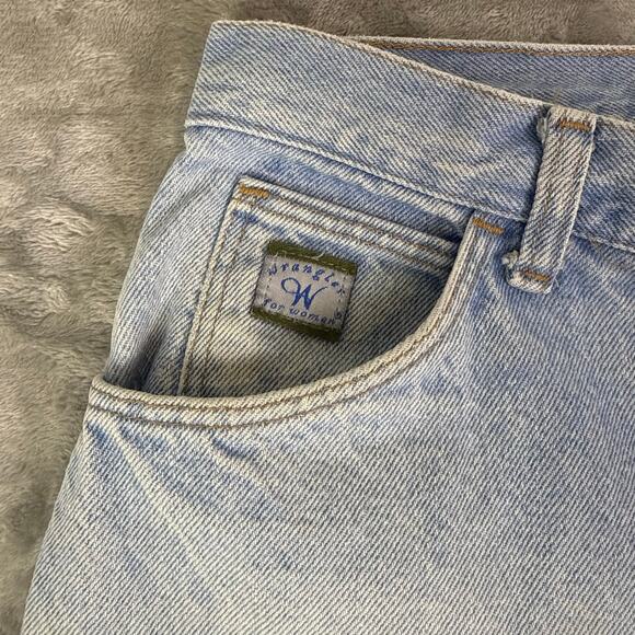 VTG 90s Wrangler for Women light blue casual baggy streetwear jeans wms 16 31x31 - Picture 3 of 8